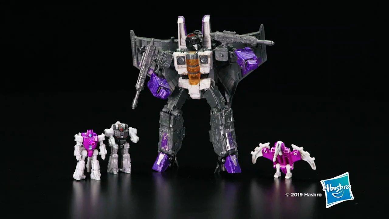 Transformers Toys Generations War for Cybertron Voyager WFC-S27 Decepticon Phantomstrike Squadron 4-Pack - Final Strike Figure Series: Part 2