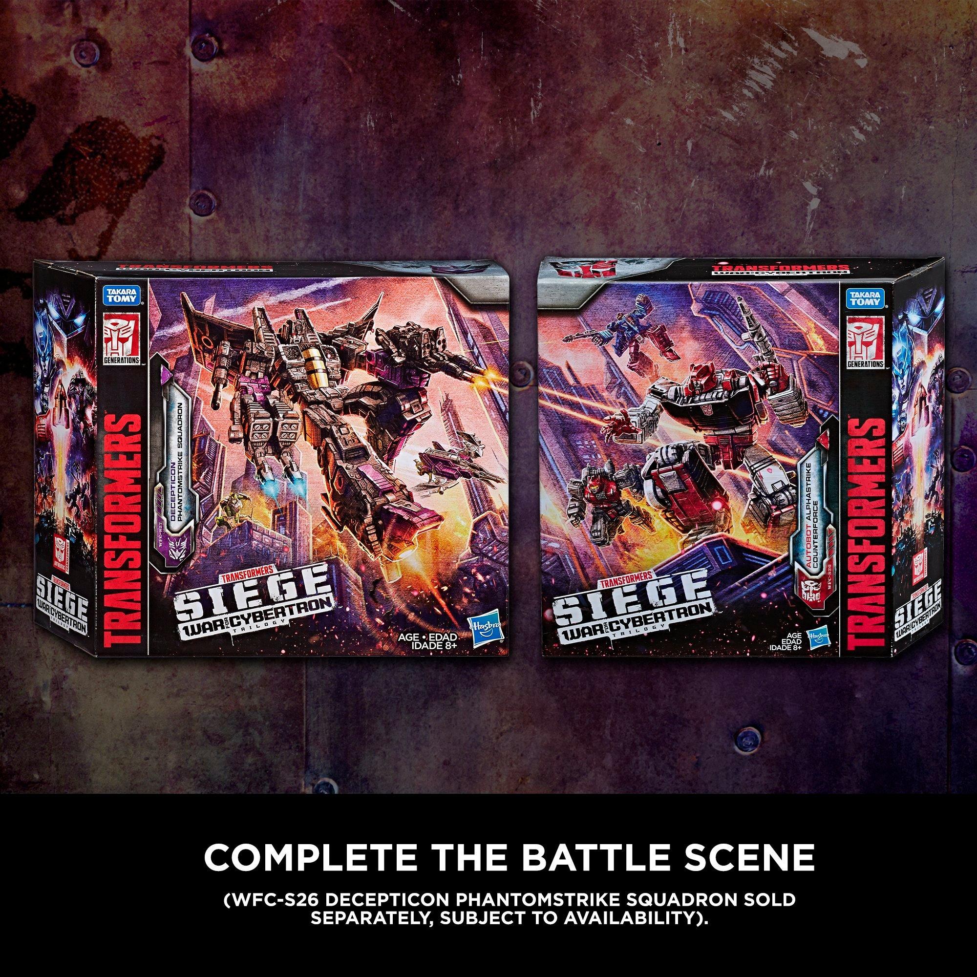 Transformers Toys Generations War for Cybertron Voyager WFC-S27 Decepticon Phantomstrike Squadron 4-Pack - Final Strike Figure Series: Part 2