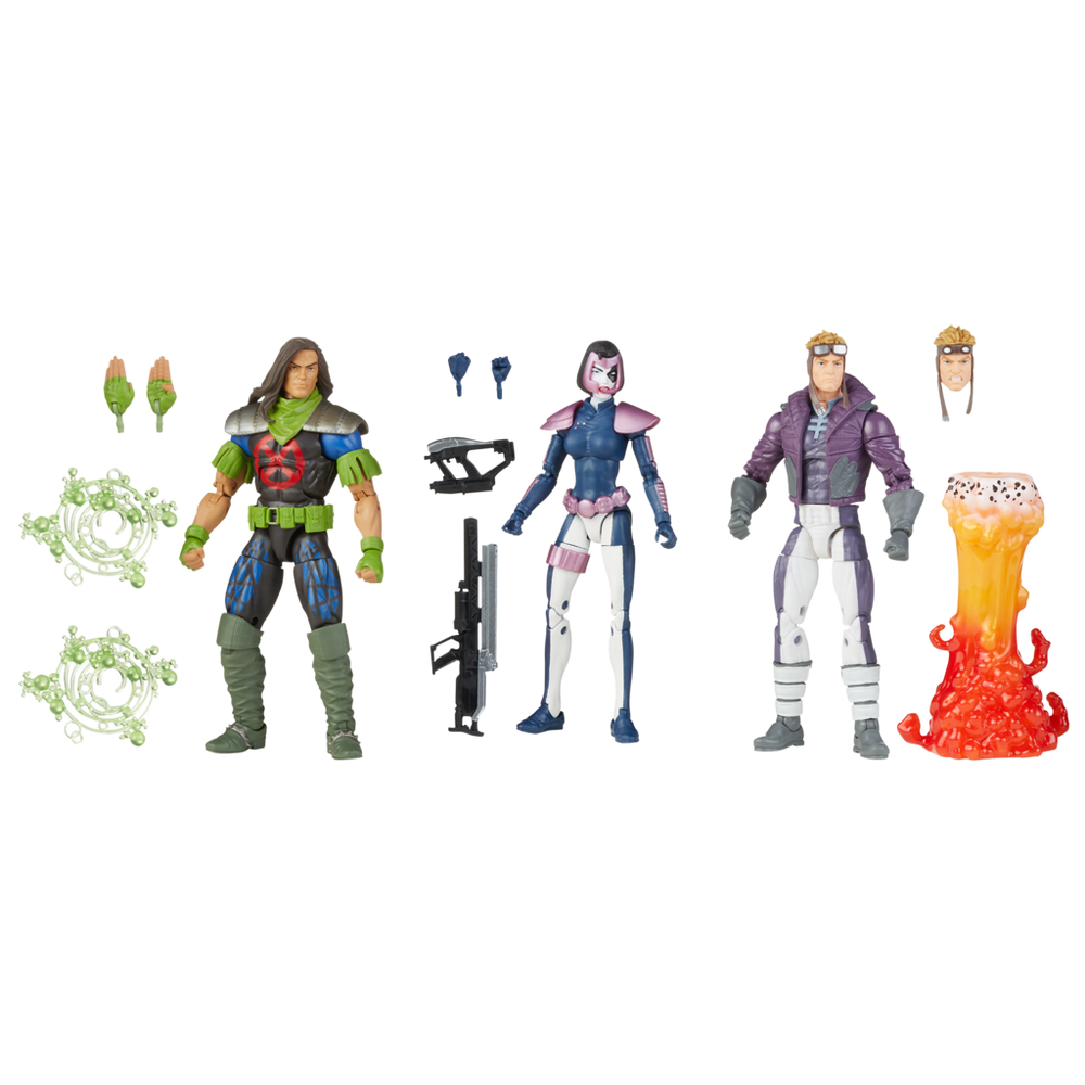 Marvel Legends Series X-Force Marvel’s Domino, Rictor, & Marvel’s Cannonball