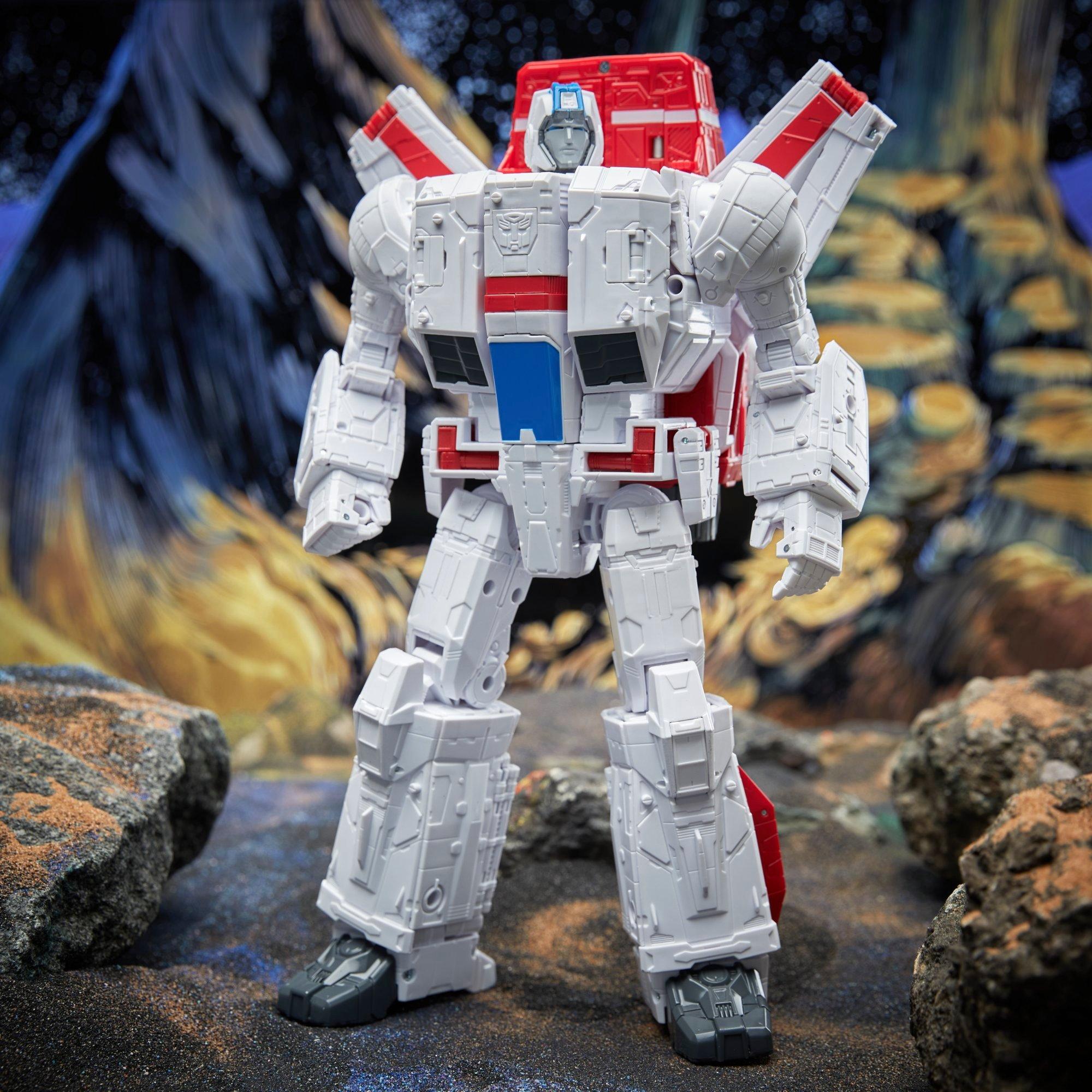 Transformers Void Rivals Autobot Jetfire, Zertonian Solila, and Agorrian Darak