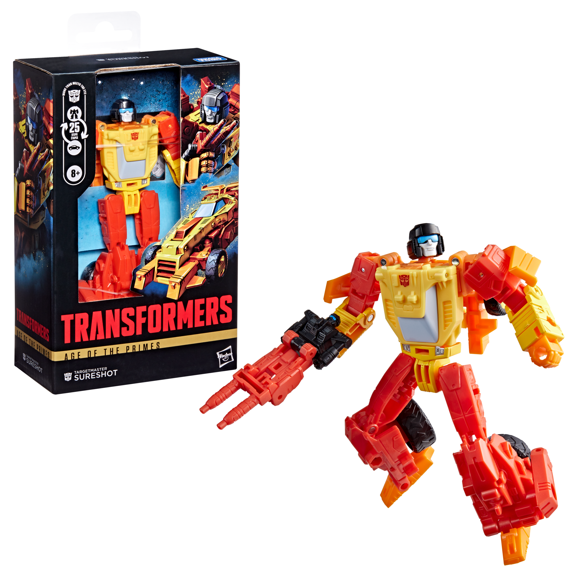 Transformers Age of the Primes Deluxe Class Targetmaster Sureshot