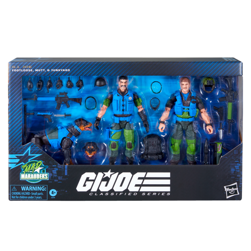 G.I. Joe Classified Series #220, Mad Marauders Footloose, Mutt, & Junkyard