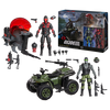 G.I. Joe Classified Series #218, Snake Eyes & Varmint ATV Vs. Stealth Viper & Cobra Stealth Flight Pod (Trubble Bubble)