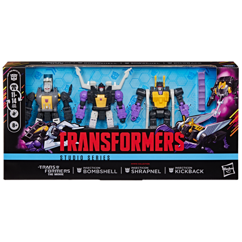 Transformers Studio Series The Transformers: The Movie MTMTE Collection Insecticon Bombshell, Insecticon Shrapnel, & Insecticon Kickback