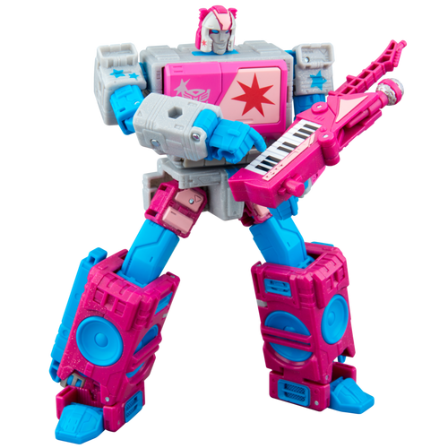 Transformers Jem and the Holograms Autobot Blaster & KP Glit, KP Sundor, and KP Rosanna
